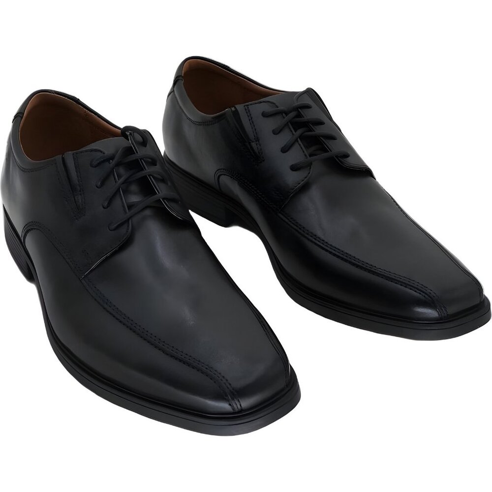 Clarks Classic Black Derby Shoes